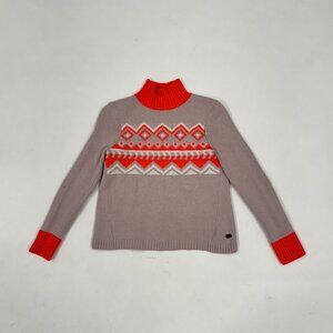 Fire + Ice Fair Isle Turtleneck Sweater | Wool Cashmere Blend